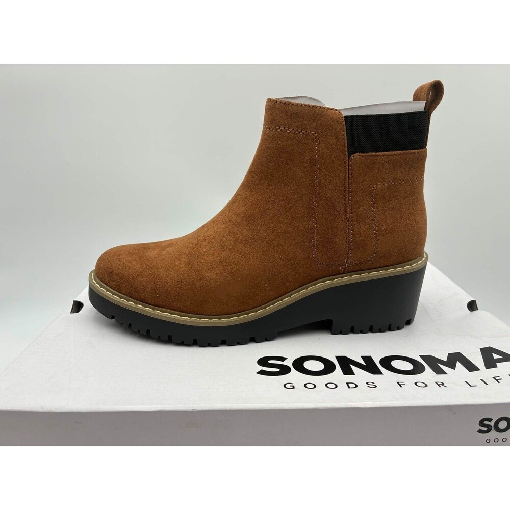 Sonoma Hadley Brown Ankle Boots Women’s Size 9